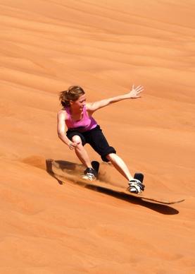 sandboarding sand board sand
