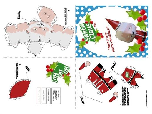 
								Santa Claus Paper Craft							