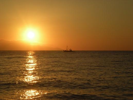 santorini sunrise greek island