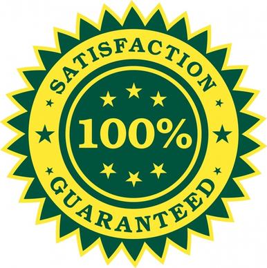 satisfaction guaranteed sticker