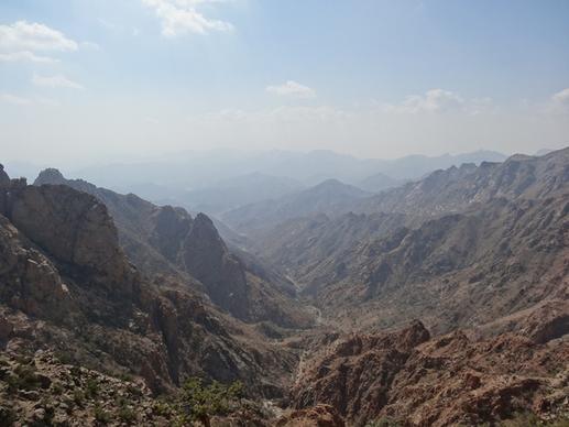 saudi mountain view