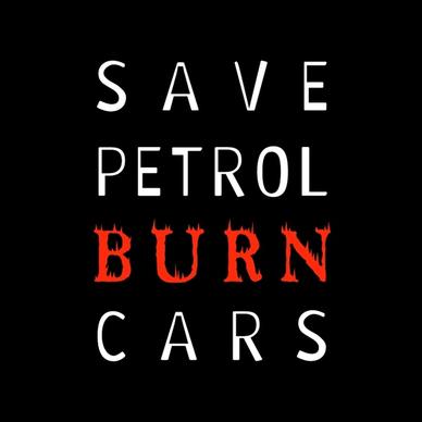 save petrol
