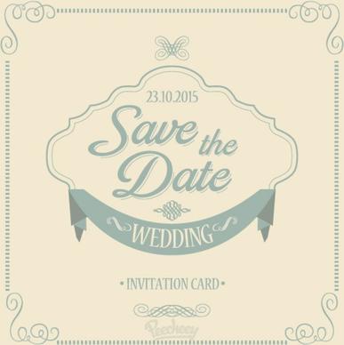 save the date wedding invitation