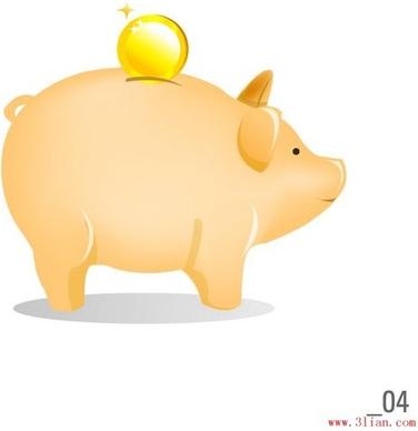 savings pig vector