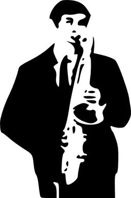 Saxophone Player clip art