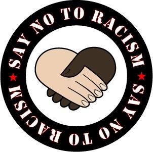 Say No to Racism Vector Sticker