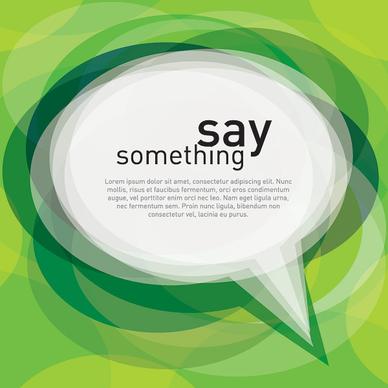 say something vector graphic