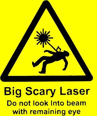 Scary Laser clip art