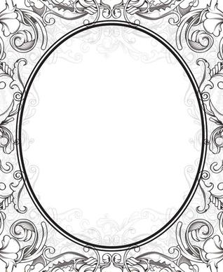 scene when europeanstyle lace border pattern vector 1