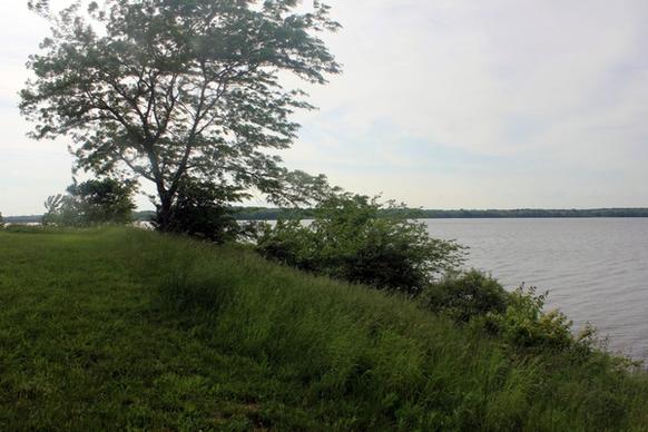 scenic lake view at buck creek state park
