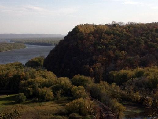 scenic view at effigy mounds iowa