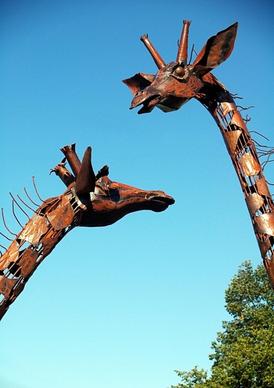sculptures giraffe animal