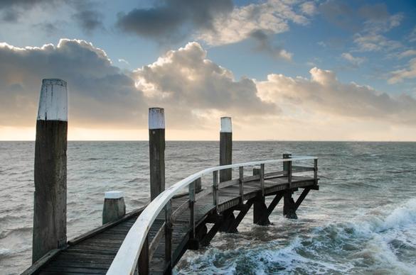 seascape at the island of texel