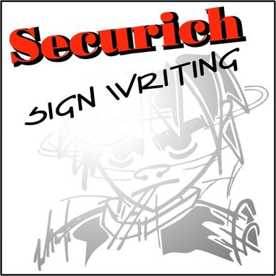 securich sign writing