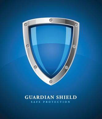 security protect shield background vector
