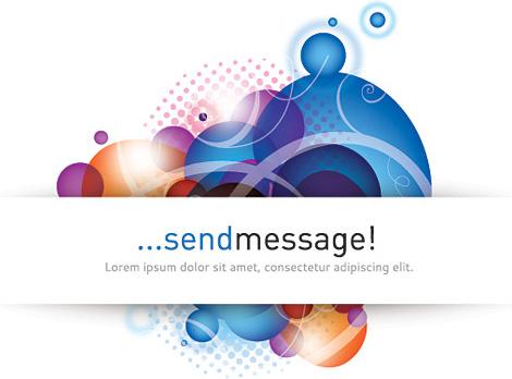 send message vector graphic