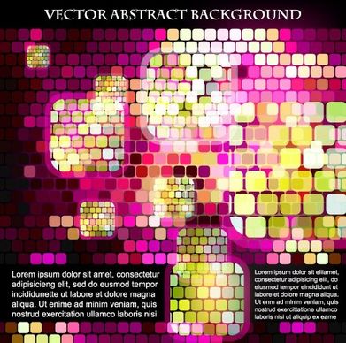 sense of science and technology background grid vector