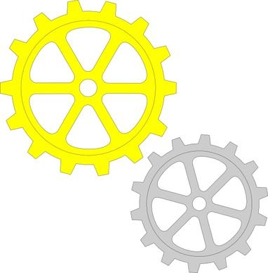 Separate Gears clip art