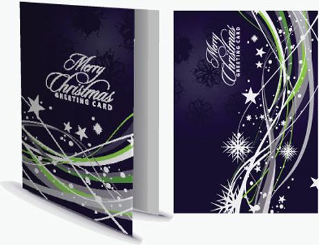 set of13 christmas greeting card vector