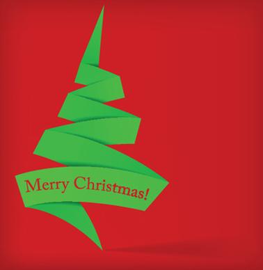 set of13 origami christmas vector