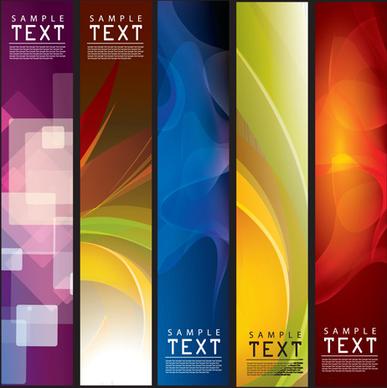 set of abstract vector backgrounds art