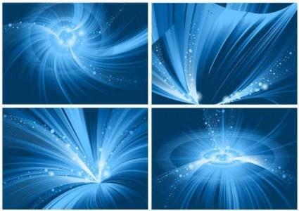 set of blue background graphics vector