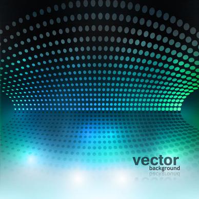 set of blue grid vector background vector