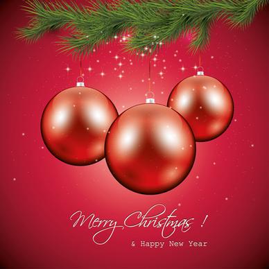 set of bright christmas card elements vector