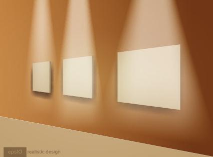 set of bright frame on a wooden wall vector