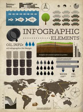 set of business infographics elements vector