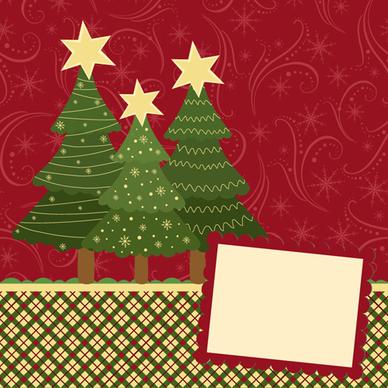 set of christmas theme cards elements vector