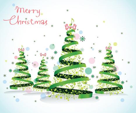 set of christmas theme cards elements vector