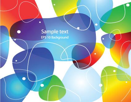 set of colored abstract vector backgrounds art