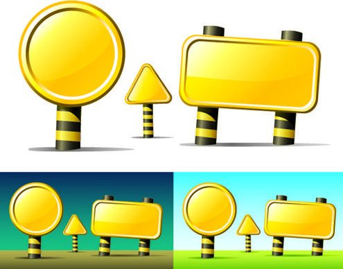 set of commonly billboard vector