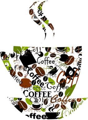 set of creative coffee design elements vector