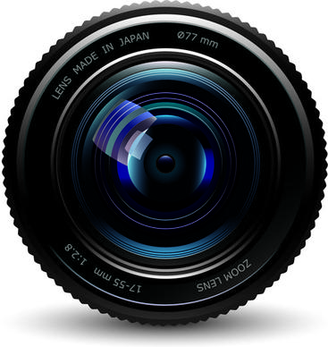 set of different photo camera elements vector