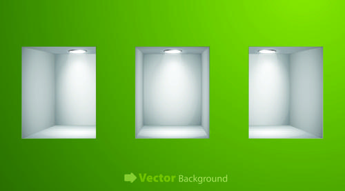 set of empty frame on the wall vector