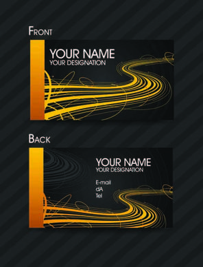 set of exquisite business card vector