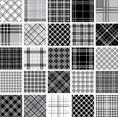set of fabric patterns vector