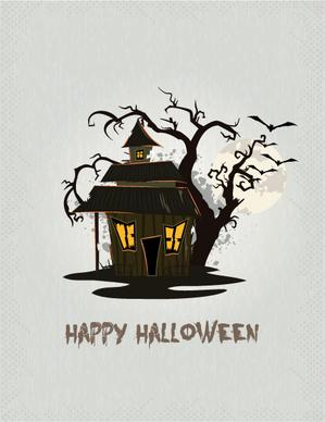set of halloween vintage background vector