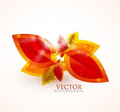 set of leaf fall vector backgrounds vector