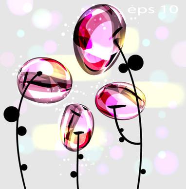 set of luxury glass background vector