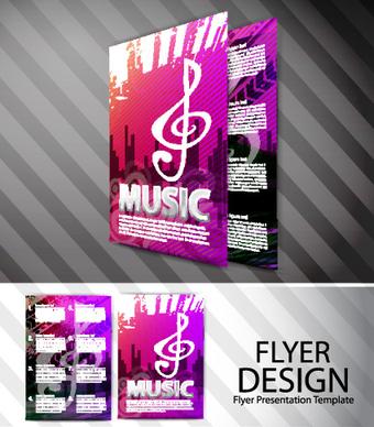 set of modern brochure and flyer design elements vector