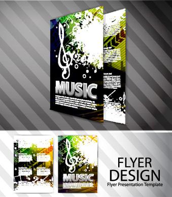set of modern brochure and flyer design elements vector