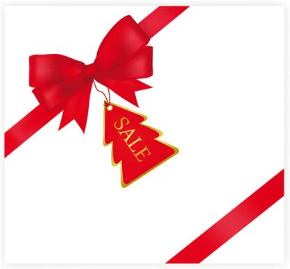 set of red christmas ribbons elements vector