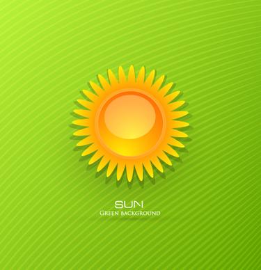 set of sunny day vector background