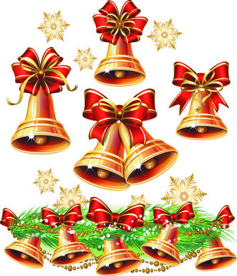 set of vintage christmas and new year13 decor illustration vector