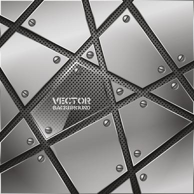 set vector of metal technology backgrounds