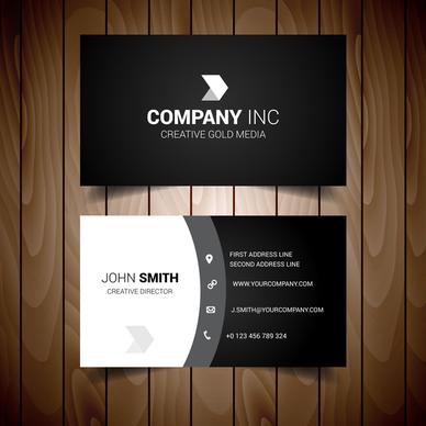 shades of grey solid corporate business card