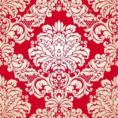 traditional pattern template symmetrical seamless floral decor